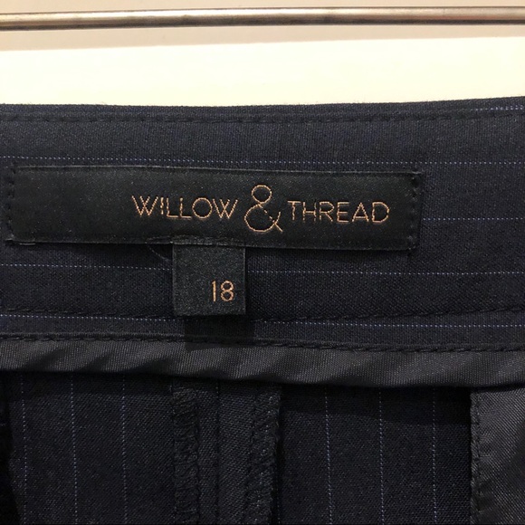Willow & Thread Navy Striped Pants NWT - Picture 6 of 10